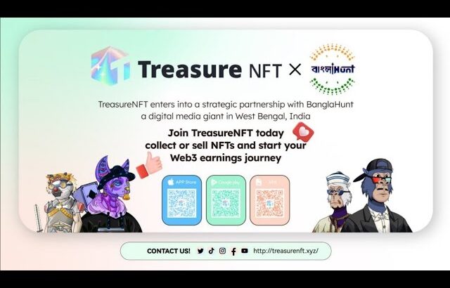 Treasure NFT New Update || Treasure NFT New Partnership with BanglaHunt