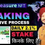 Treasure NFT Staking Full Process || Daily 2.1% पर किनके लिए है ये भी समझ लो || Full Live Process