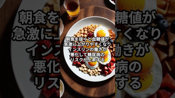 **朝食を毎日食べると糖尿病リスクが34%低下！**