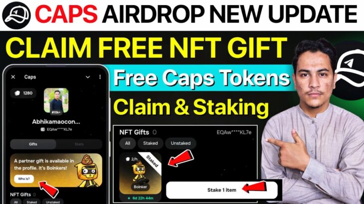 CAPS Airdrop Update | Claim Free NFT Gift | Caps Airdrop New Task | Caps NFT Gift | Caps New Update