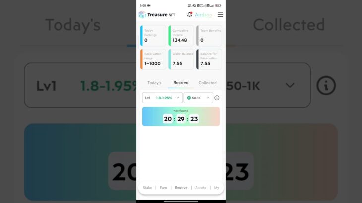 Daily reservation Treasure NFT #nft #treasurenft #treasurenftplan #trending #viralvideo