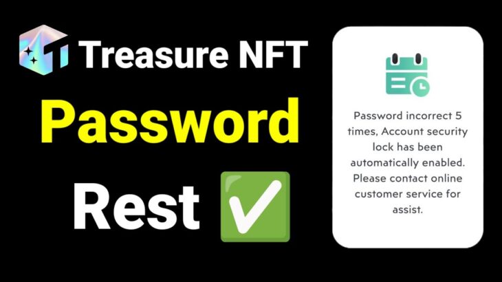 Fix Treasure NFT Password Problem || Treasure NFT Password Incorrect 5 times Problem Salutation