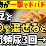 【夜間頻尿必見！】知らないと一生後悔！納豆に入れるだけで血糖値&HbA1cが下がる食べ物と避けるべき食べ方【夜中にトイレへ起きるあなたへ・代謝アップ・ダイエット効果・腎臓・高齢者・腎機能低下】