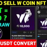 How to Sell W Coin NFT Vouchers | W Coin NFT Sell | W Coin Airdrop New Update | W Coin Premarket