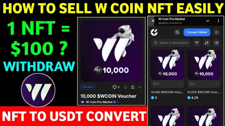 How to Sell W Coin NFT Vouchers | W Coin NFT Sell | W Coin Airdrop New Update | W Coin Premarket