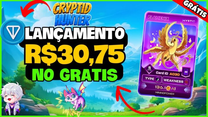 🔥 JOGO NFT GRÁTIS MOBILE de MINERAÇÃO PAGANDO MUITO ! Como GANHAR no CRYPTID HUNTER – FREE TO PLAY