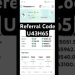 New Online Earning App 2025 | Treasure NFT REFERRAL CODE: U43H65 #shortsviral #referralcode #NFT #IN