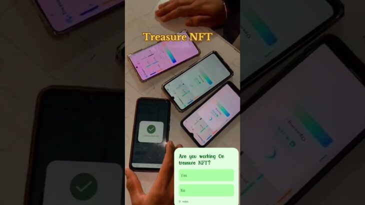 Online working with treasure NFT