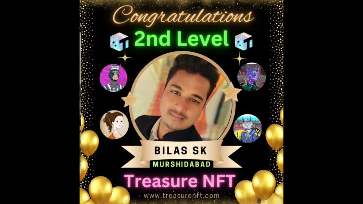 Treasure NFT 2nd Level Achiever 🎉🎉🎉🎉 #treasurenft #NFT # Treasurenft_Shorts