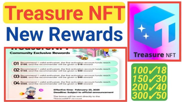 Treasure NFT New Rewards Offers OFFICIAL Announcement | treasure NFT আজ থেকে নতুন অফার দিচ্ছে রেফার