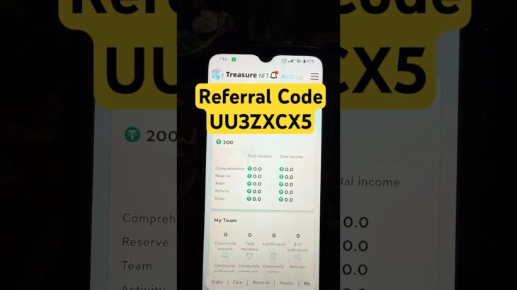 Treasure NFT Referral Code India | Treasure NFT Referral Code Kese Nikale #shortvideo #shorts #nft