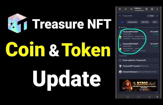 Treasure NFT || Treasure NFT Token Coin Update