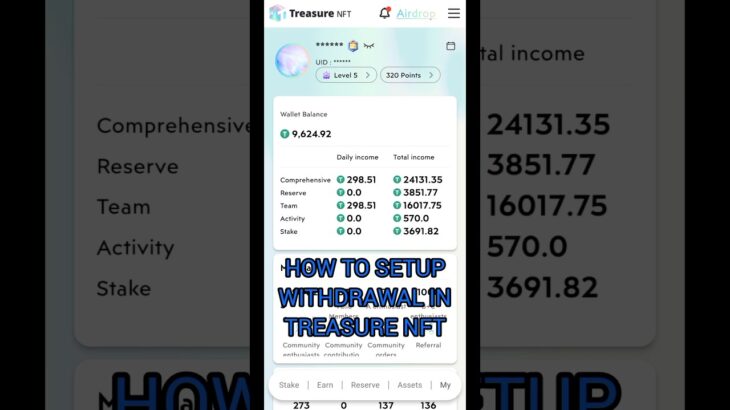 Treasure NFT Withdrawal Setup Process || How to Withdrawal in Treasure NFT