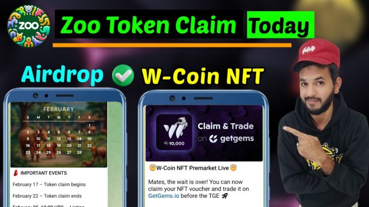 Zoo token claim today | Wcoin NFT trade live | Claim NFT Wcoin | Zoo 25 Feb trading | Zoo Airdrop