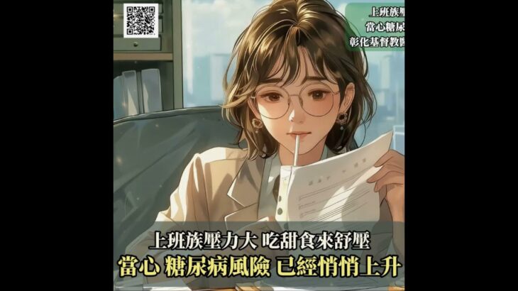 【上班族壓力大，吃甜食來舒壓？當心糖尿病風險已經悄悄上升！】| 彰化基督教醫院 內分泌暨新陳代謝科