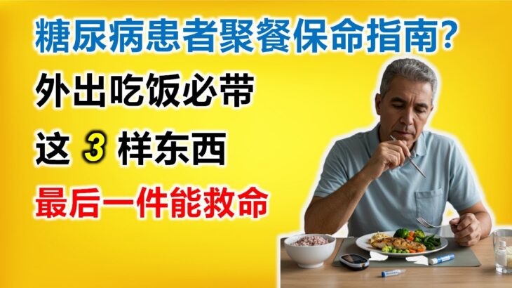 糖尿病患者聚餐保命指南：外食必带这 3 样东西！最后一件能救命