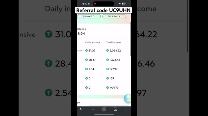 31 usdt income today treasure nft referral code