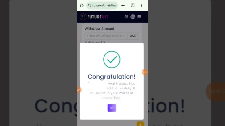 Future NFT Withdrawal Process | Earn 100$/Day |  #treasurenft #treasurenftkyahai #Futurentf