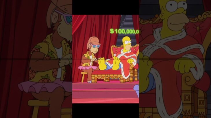 Homer is worth 100 million dollars in the NFT world.#shorts #TheSimpsons#Homer Simpson