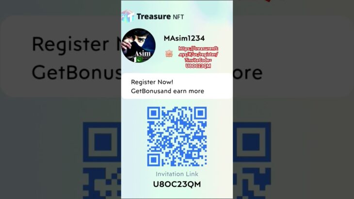 How to Share NFT referral Code. Scan Or Pick my NFT referral Code and join my team. NFT Power. Come