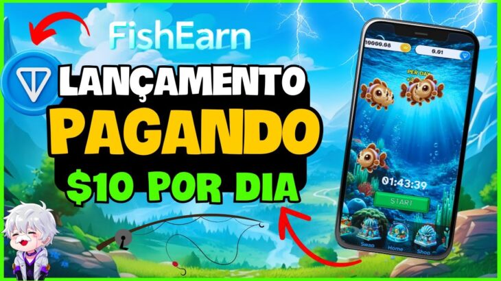 🔥 JOGO NFT MOBILE de MINERAÇÃO PAGANDO MUITO ! Como GANHAR DINHEIRO no FISH EARN – FREE TO PLAY