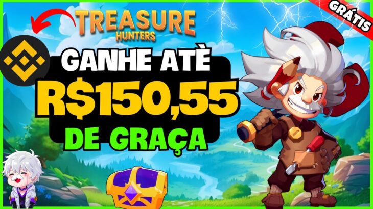 🔥LANÇOU JOGO NFT GANHE R$150 GRÁTIS – PAGANDO MUITO ! Como GANHAR no TREASURE HUNTERS – FREE TO PLAY