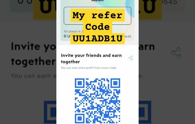 My refer code is UU1ADB1U#treasure #nft #online #earnmoneyonline #shorts