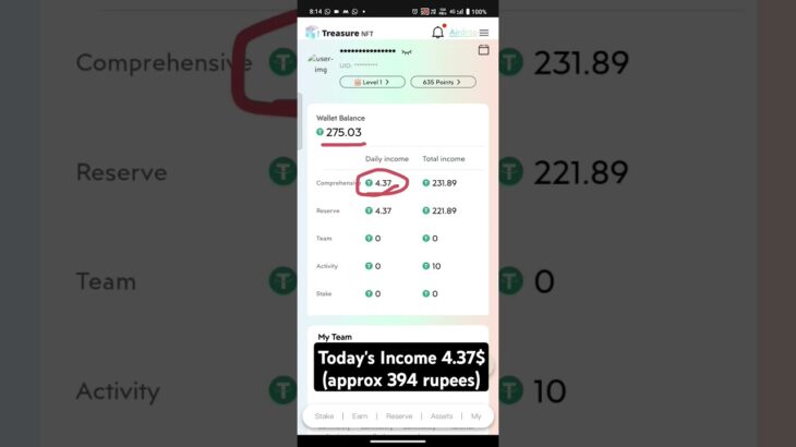 Road to treasure NFT level 2 🔥 refferal link pin in comment section#treanding #treasurenft #income