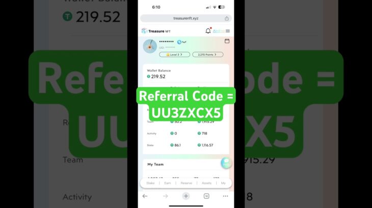 Treasure NFT Referral Code Today treasure nft referral code today india #treasurenftreferralcode