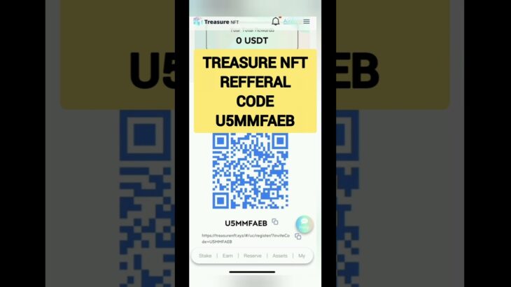 Treasure NFT Refferal Code | Treasure NFT Invitation Code #treasurenftreview #treasurenftupdates