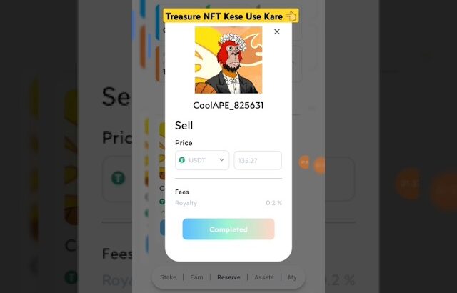 Treasure NFT Use Kese Kare ||  #treasurenft #trading POWER OF TREASURE NFT