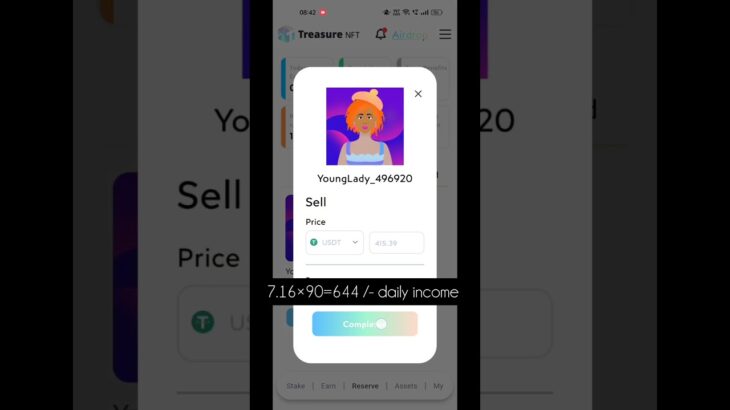 Treasure NFT a safe platform to earn money 💰.#treasure #nft #money #business #earningmoney