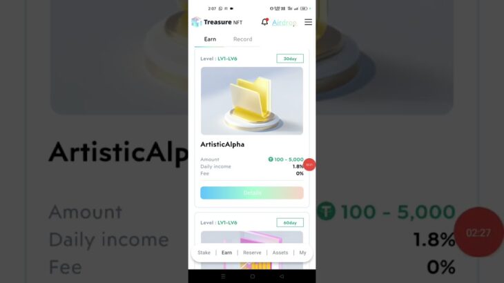 Treasure NFT earn option enable / treasure NFT new update/ good news
