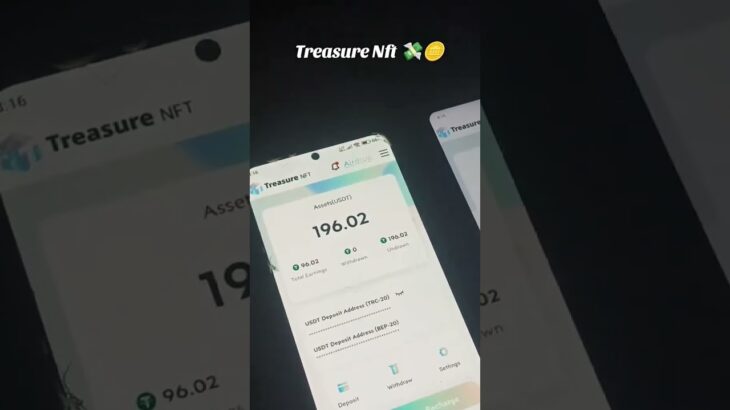 Treasure NFT 🥺💰 #nft #nftearn #treasurenft #viral #short #earningapp #trick #trend