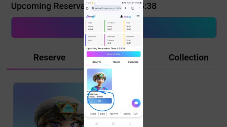 how to reservation Aurora NFT