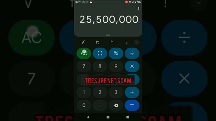 tresure NFT calculation for scam alert be safe #treasurenft #ytshorts #shortsvideo #shorts #viral