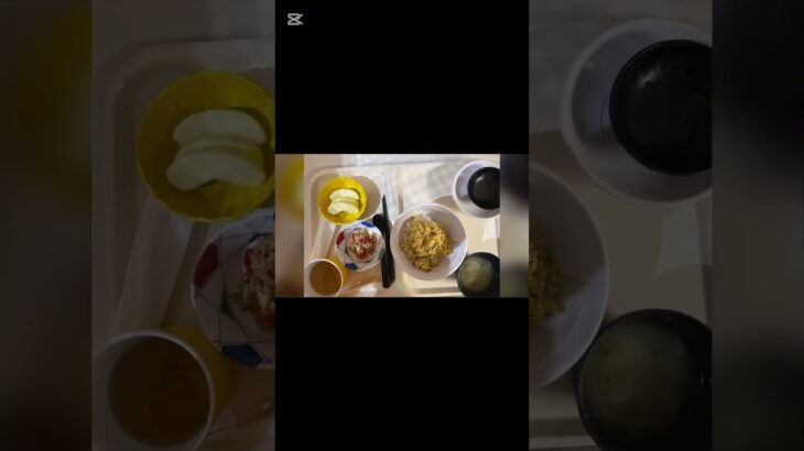 緩徐進行1型糖尿病になりました。入院1日目の食事と血糖値の推移です。