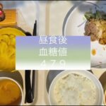 緩徐進行1型糖尿病になりました。入院3日目の食事と血糖値の推移です。