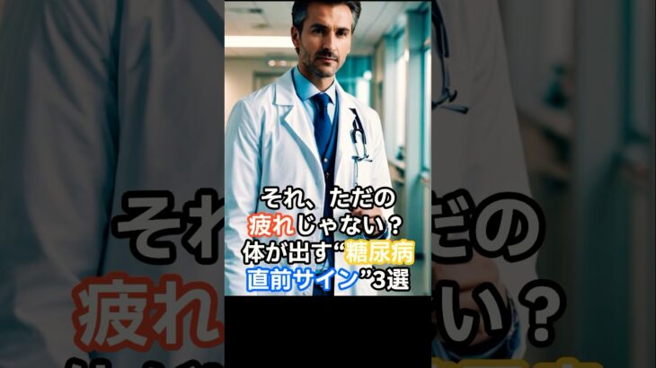 それ、ただの疲れじゃない？体が出す“糖尿病直前サイン”3選 #雑学 #怖い話＃糖尿病＃予防医学＃健康診断＃健康習慣