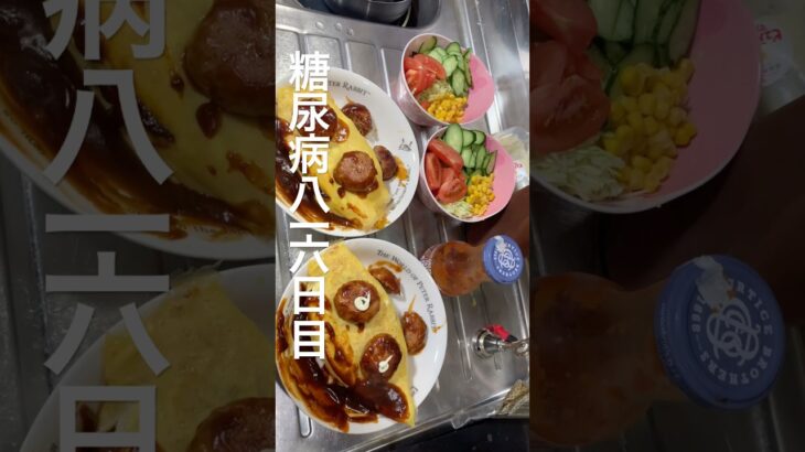 糖尿病816日目食事記録 #糖尿病 #料理 #food #今日の晩ごはん #cooking #japanesefood #diabetes #麻辣担 #ハギーワギー #オムライス #肥満 #デブ