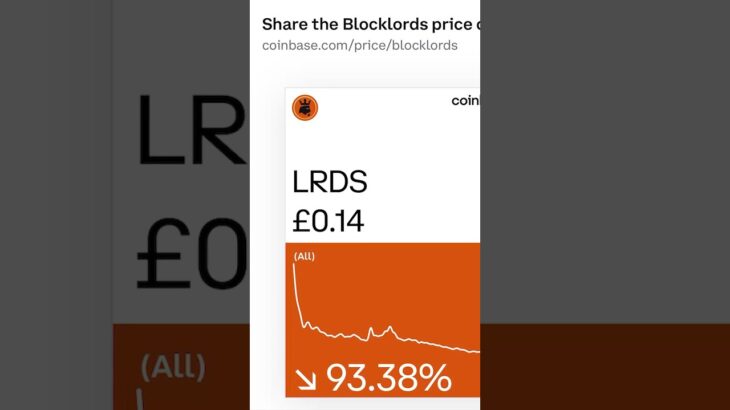 Blocklords LRDS price prediction $100 #gaming #crypto #nft #epicgames #coinbase 70x