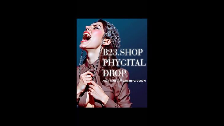Coming soon on B23.shop artwork + NFT
Buy any real artworks from this drop and I’ll send you an NFT