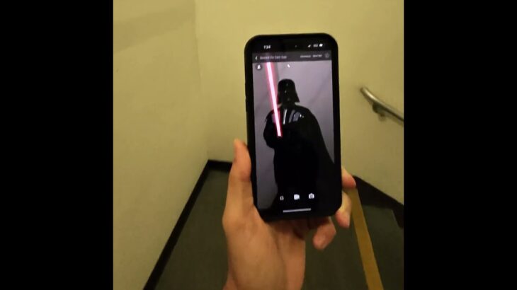 Darth Vader (#StarWars) #VeVe #NFT in #AugmentedReality #raybanmeta