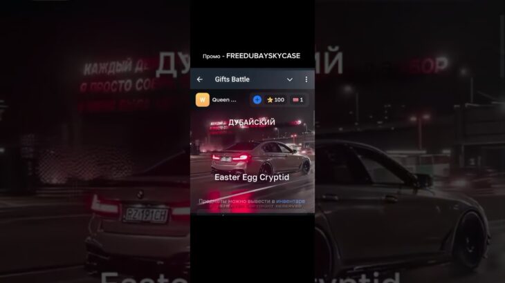 промо – FREEDUBAYSKYCASE #nft #telegram