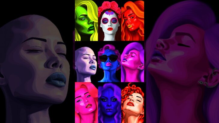 Faces Full of Feeling             #digitalart #nft #beauty #art #drawing #digital #colors #portrait