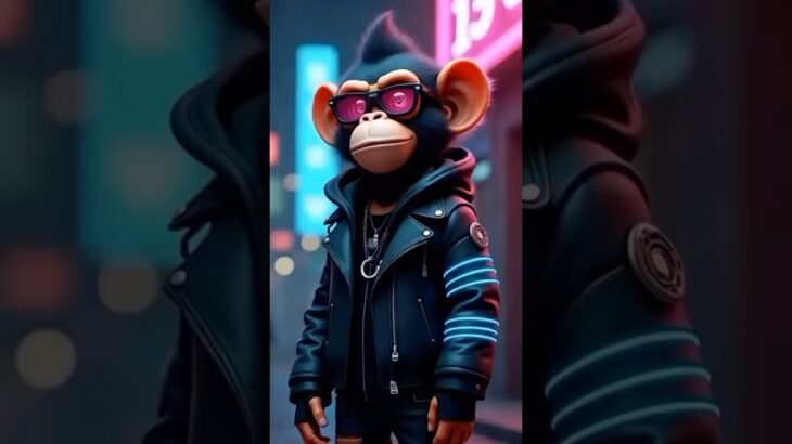 Jungle in the Blockchain:  #nft #monkey #trending #viralvideo #shorts #funny #cute #ytshorts