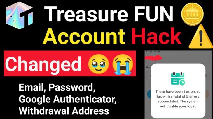 😭 My Treasure NFT FUN Account Hacked ⚠️ |Treasure NFT New Update Today