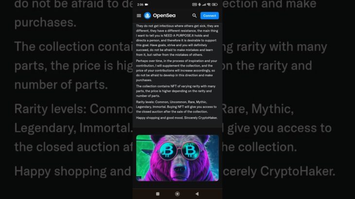 NFT Collection Token Crypto Bear for OpenSea . #nft #opensea #bitcoin #bear #art #ethereum #nftart