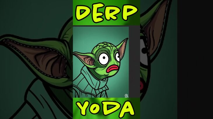 NFT Yoda Derp Artwork in Photoshop