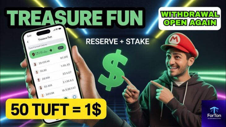 TREASURE FUN NFT NEW UPDATE TODAY | withdrawal OPEN AGAIN 🔥